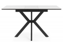 Керамический стол Гардинг 100(130)x70 белый мрамор / черный
