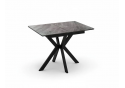 Керамический стол Гардинг 100(130)x70 серый / черный