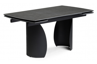 Керамический стол Готланд 160(220)х90х79 ink gray / черный