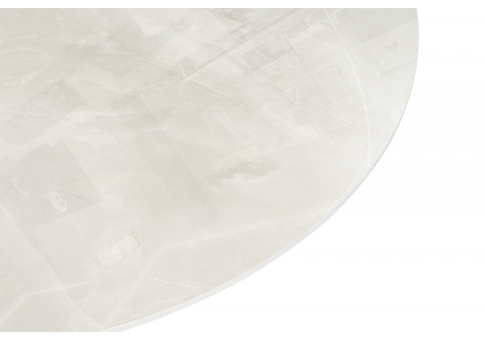 Керамический стол Гравент 110 onyx bianco soft satin / белый