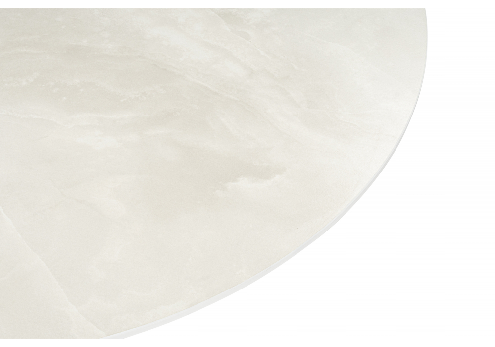 Керамический стол Гравент 110 onyx bianco soft satin / белый