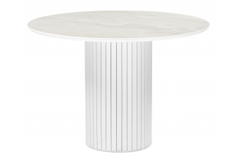 Керамический стол Гравент 110 onyx bianco soft satin / белый