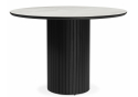 Керамический стол Гравент 110 onyx bianco soft satin / черный