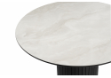 Керамический стол Гравент 110 onyx bianco soft satin / черный