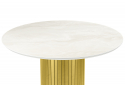 Керамический стол Гравент 110 onyx bianco soft satin / золотой