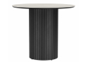 Керамический стол Гравент 90 carmen light grey / черный