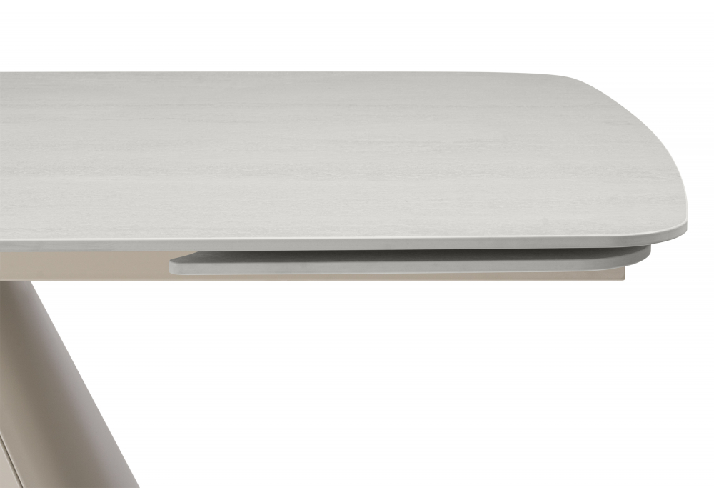 Керамический стол Grig 165(240)x90 серо-бежевый