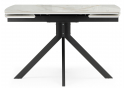 Керамический стол Катчел 120(180)x80 calacatta gold / черный