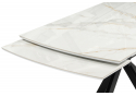 Керамический стол Катчел 120(180)x80 calacatta gold / черный