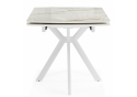 Керамический стол Катчел-2 120(180)x80 calacatta gold / белый
