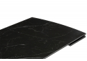 Керамический стол Катчел-2 120(180)x80 matte черный мрамор / черный