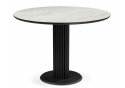 Керамический стол Кэмерон 110 onyx bianco soft satin / черный