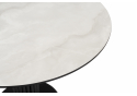 Керамический стол Кэмерон 110 onyx bianco soft satin / черный