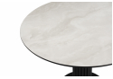 Керамический стол Кэмерон 110 onyx bianco soft satin / черный