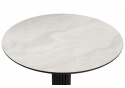 Керамический стол Кэмерон 110 onyx bianco soft satin / черный