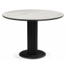 Керамический стол Кэмерон 110 onyx bianco soft satin / черный