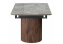 Керамический стол Lagos 160(240)x90 серый / орех