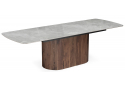 Керамический стол Lagos 160(240)x90 серый / орех