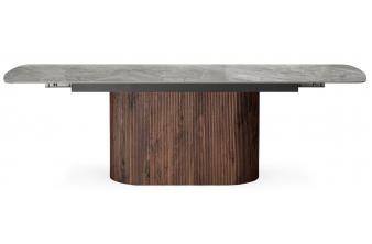 Керамический стол Катчел-2 120(180)x80 matte черный мрамор / черный