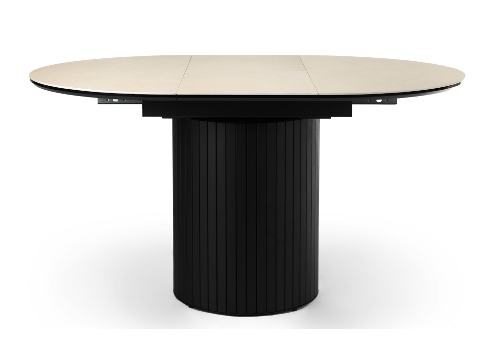 Керамический стол Лорен 100(140) okara light yellow / черный