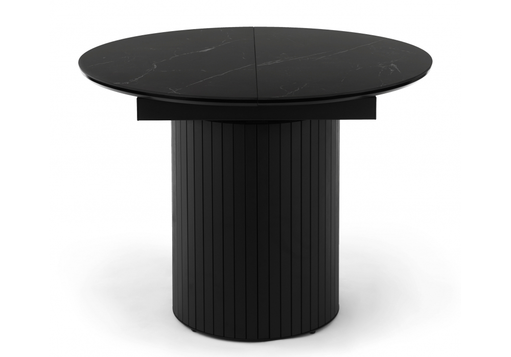 Керамический стол Лорен 100(140) shakespeare black / черный