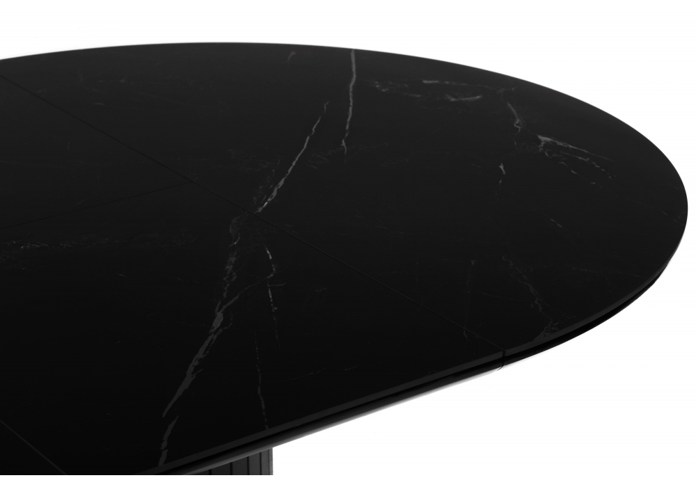 Керамический стол Лорен 100(140) shakespeare black / черный