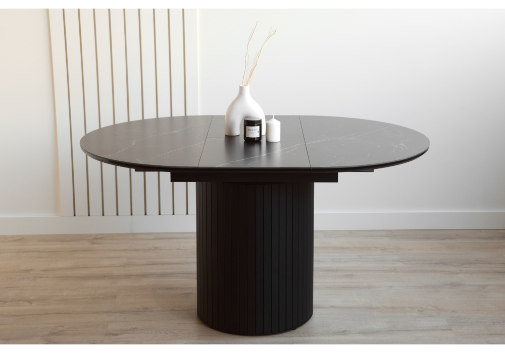 Керамический стол Лорен 100(140) shakespeare black / черный