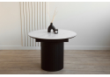 Керамический стол Лорен 100(140) snow white / черный