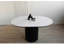 Керамический стол Лорен 100(140) snow white / черный