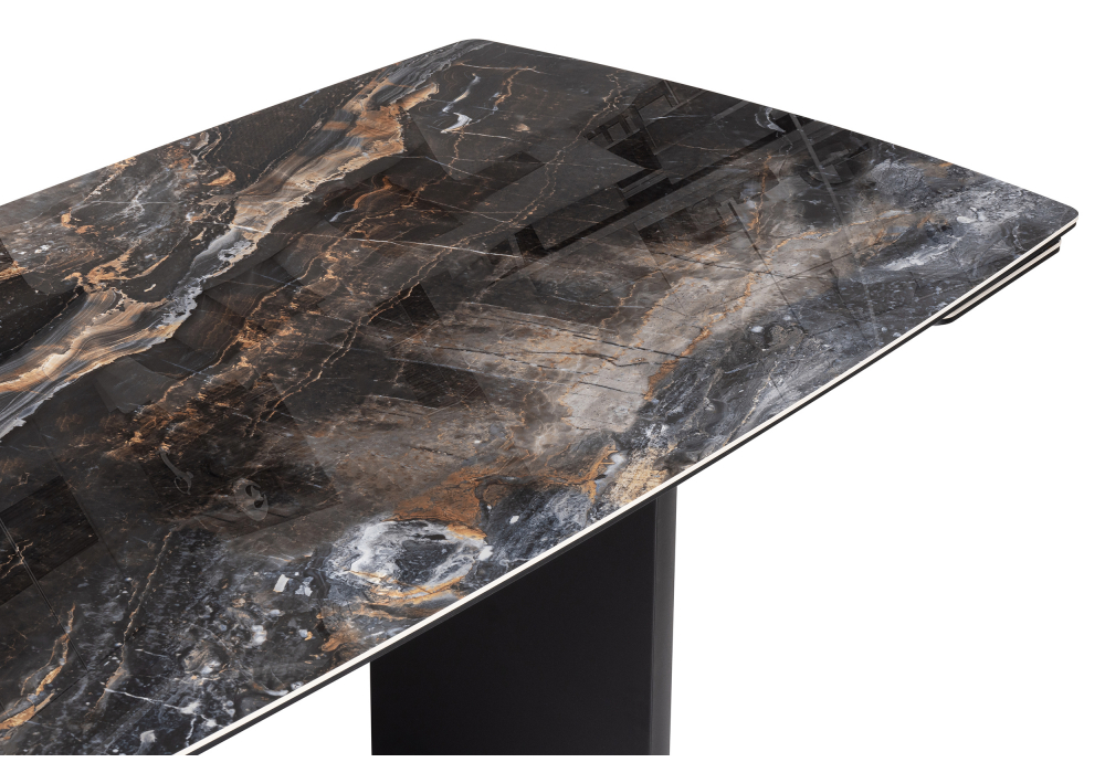 Керамический стол Маре 200(260)х100х77 neodom titanium lawa nero / черный