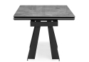 Керамический стол Марвин 160(220)х90х76 серый глняец / черный