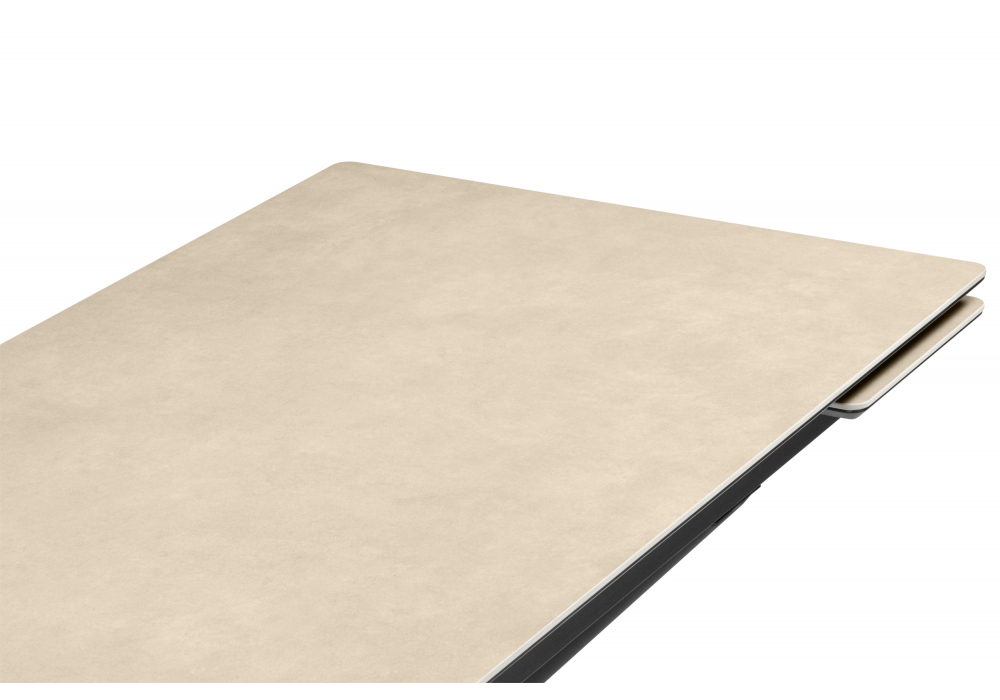 Керамический стол Мэриан 120(180)х80 okara light yellow / черный