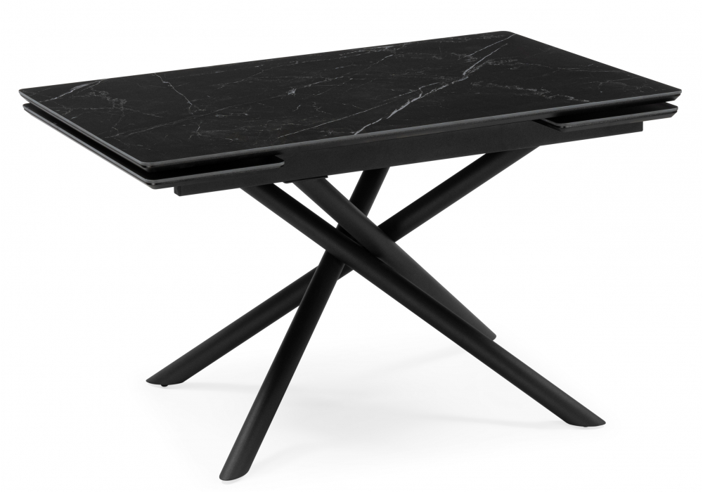 Керамический стол Мэриан 120(180)х80 shakespeare black / черный