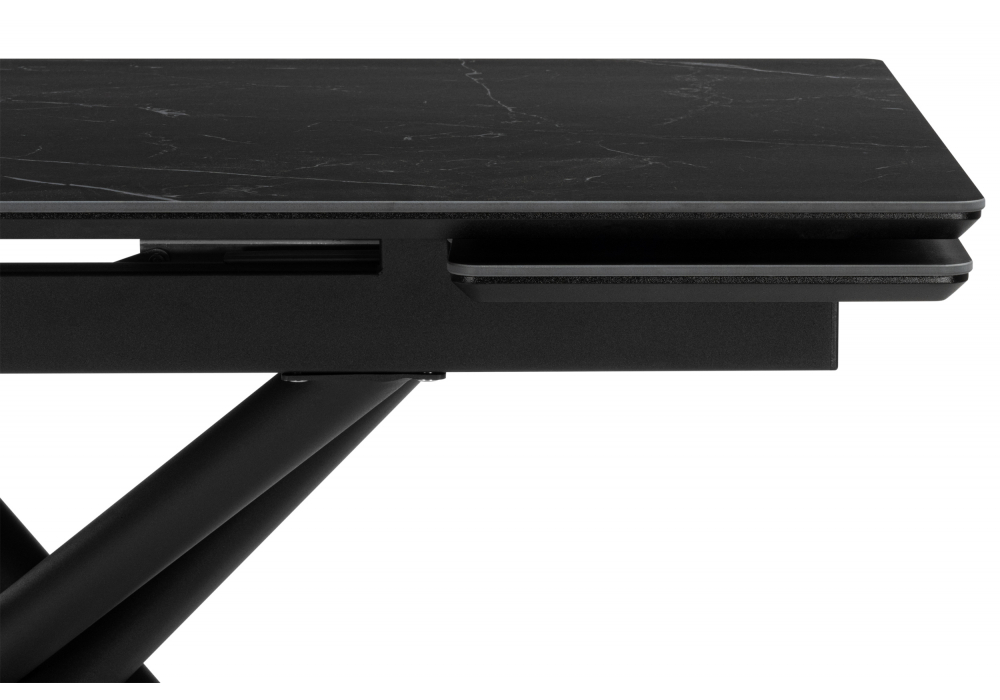 Керамический стол Мэриан 120(180)х80 shakespeare black / черный