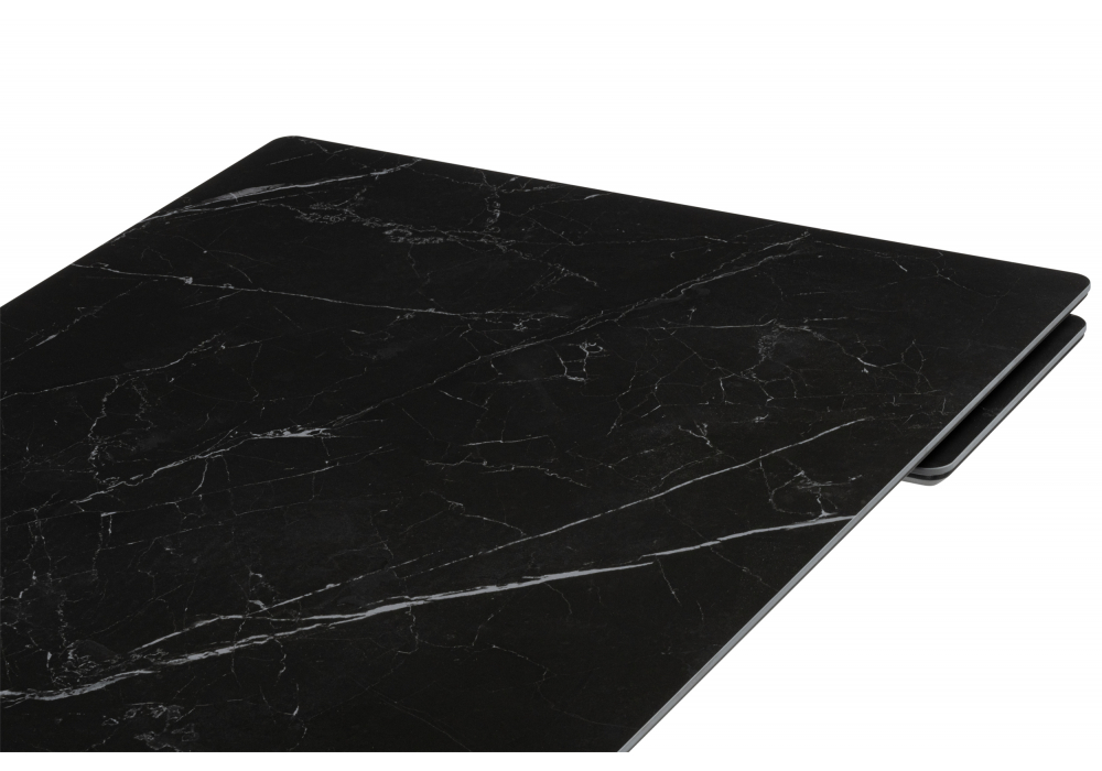 Керамический стол Мэриан 120(180)х80 shakespeare black / черный