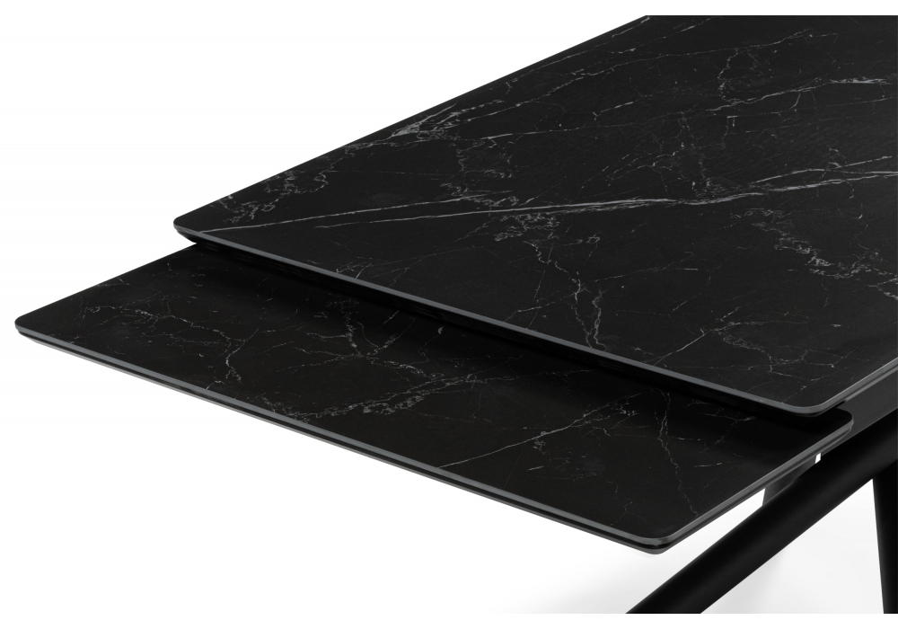 Керамический стол Мэриан 120(180)х80 shakespeare black / черный