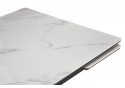 Керамический стол Мэриан 140 (200) х 80 snow alpin white / черный