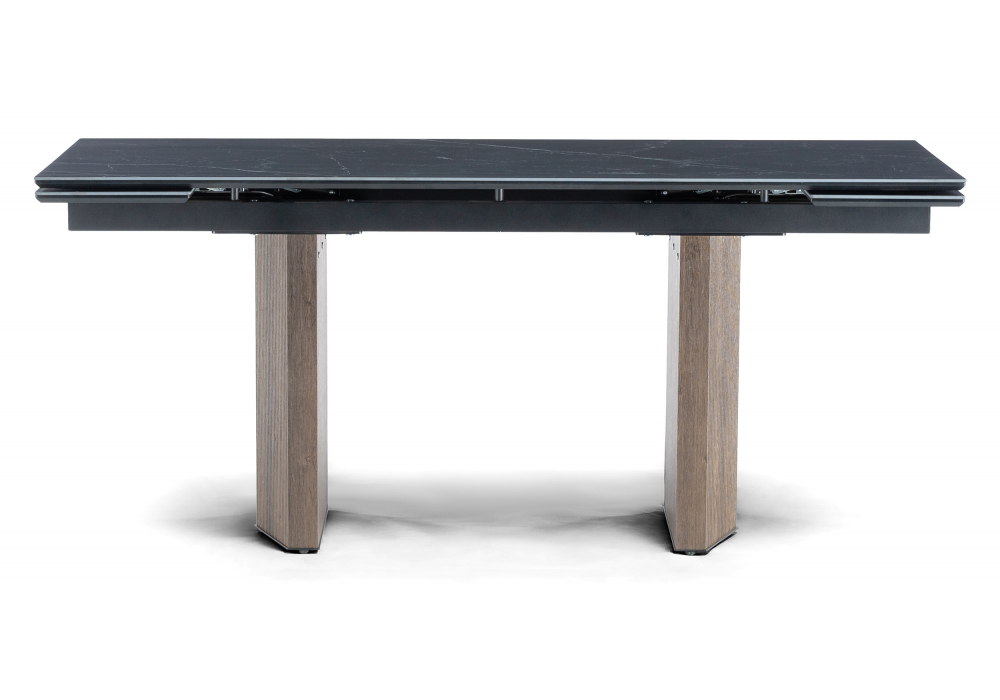 Керамический стол Монерон 180(240)x90 shakespeare black / орех кантри