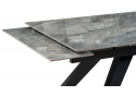 Керамический стол Морсби 140(200)х80х80 оробико / черный