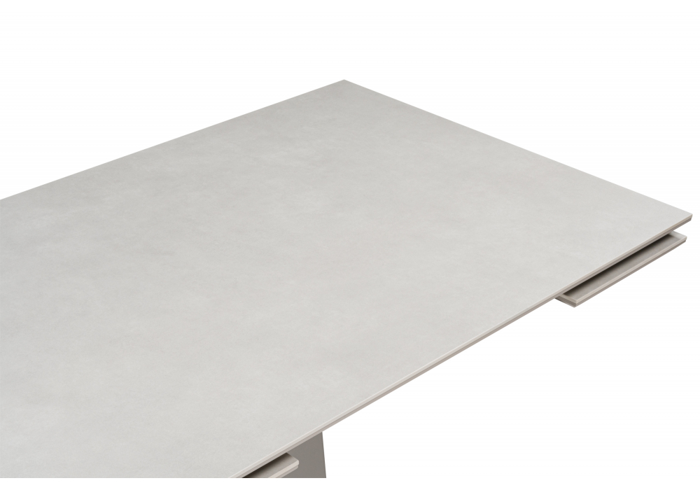 Керамический стол Мун 120(180)х80 carmen light gray / серый матовый