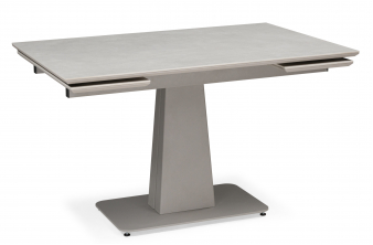 Керамический стол Мун 120(180)х80 carmen light gray / серый матовый