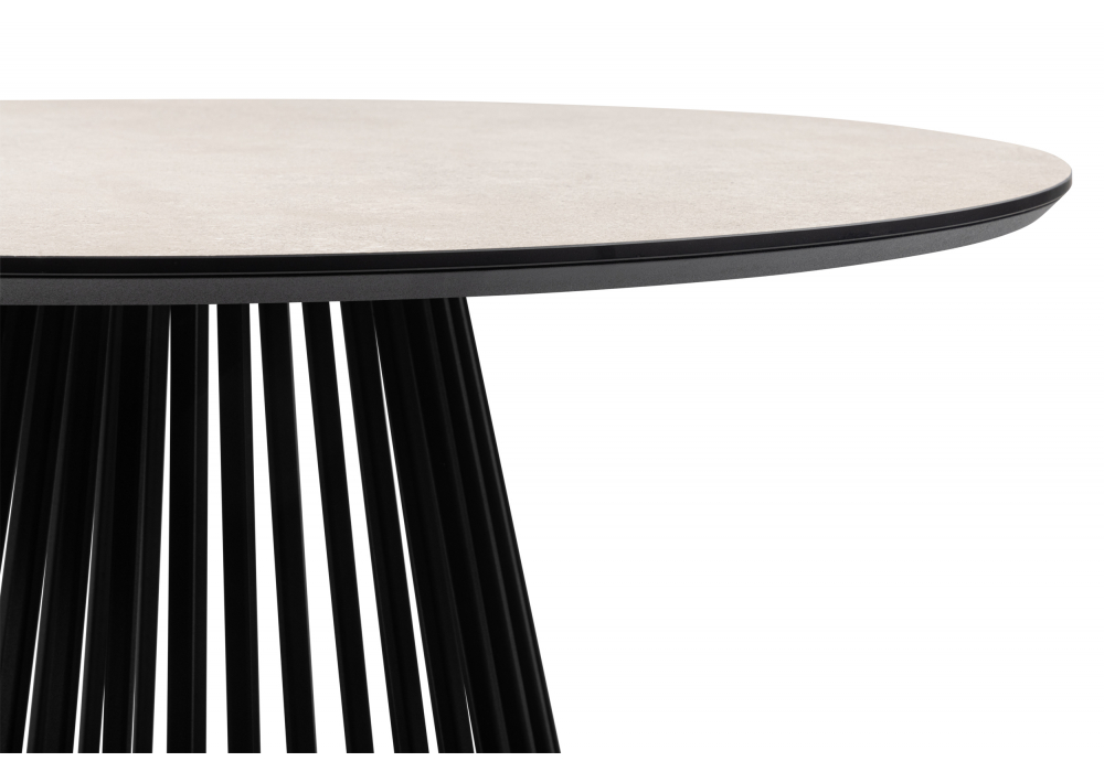 Керамический стол Нэнси 110 avenue grey sahara / черный