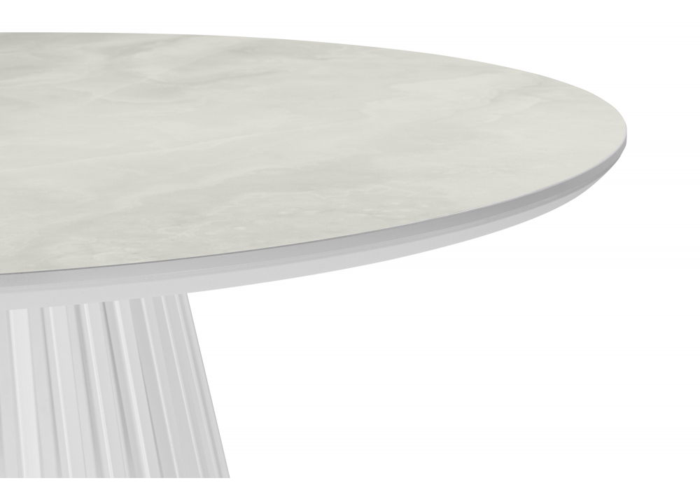Керамический стол Нэнси 110 onyx bianco soft satin / белый