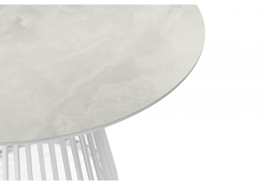 Керамический стол Нэнси 110 onyx bianco soft satin / белый