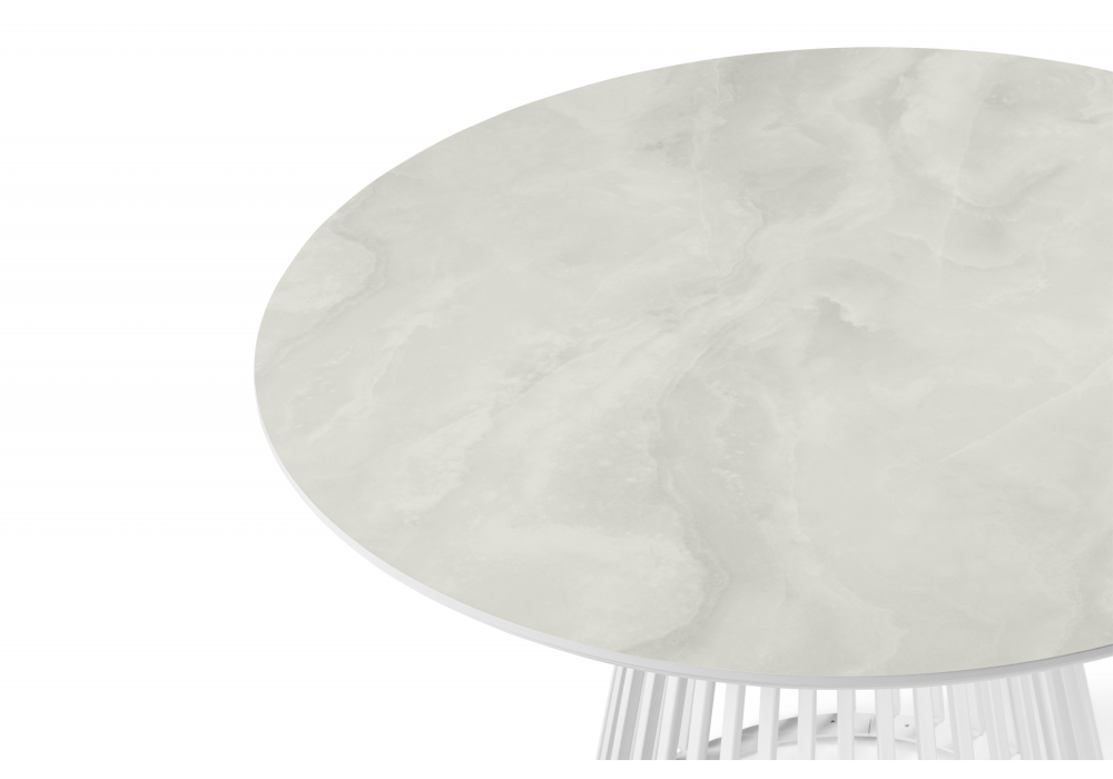 Керамический стол Нэнси 110 onyx bianco soft satin / белый