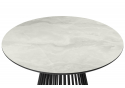 Керамический стол Нэнси 110 onyx bianco soft satin / черный