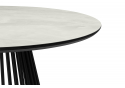 Керамический стол Нэнси 110 onyx bianco soft satin / черный