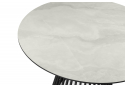 Керамический стол Нэнси 110 onyx bianco soft satin / черный