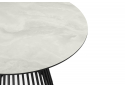 Керамический стол Нэнси 110 onyx bianco soft satin / черный