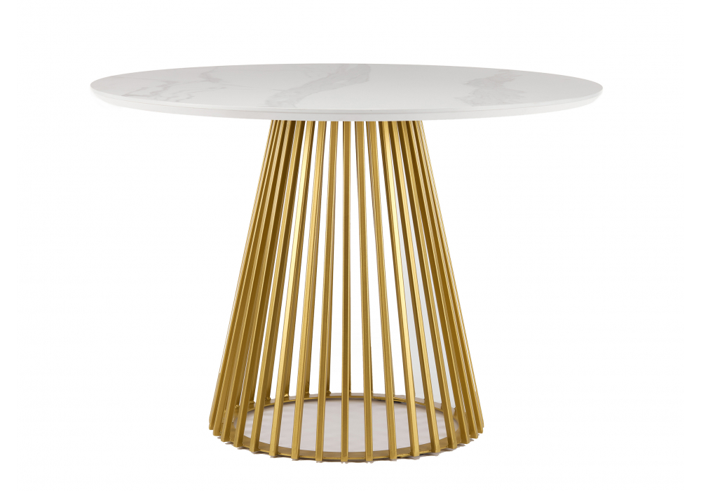 Керамический стол Нэнси 110 patagonoa bianco repose / золото